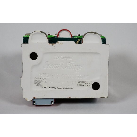 Department 56 Hershey's Chocolate Shop Original Snow Village #54913 Lighted COA - Picture 9 of 13